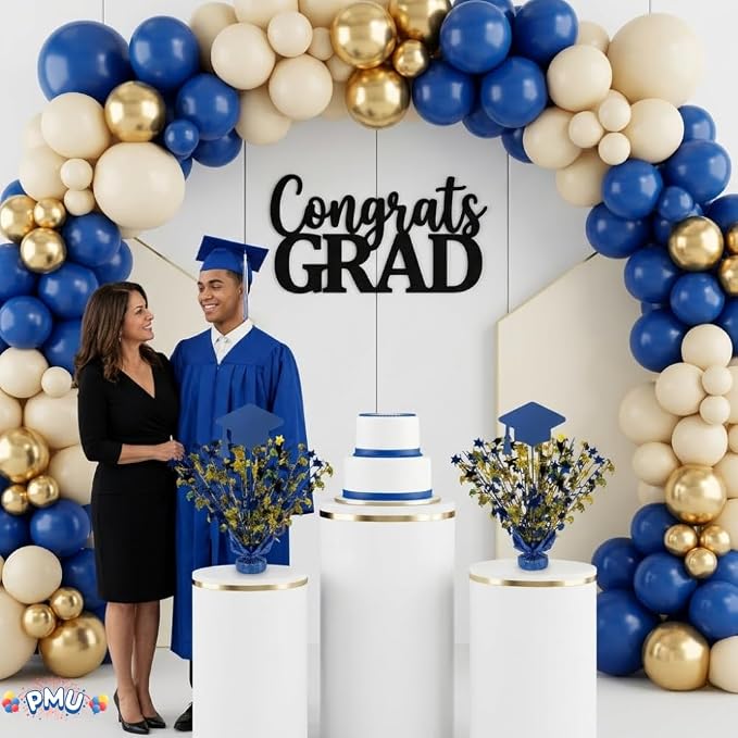 PMU Graduation Centerpieces for Table 2026, Grad Balloon Weight Centerpiece - Image 3