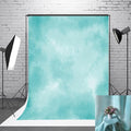 5x7ft Aqua Abstract Solid Photography Backdrops Gradient Portrait Photo Booth by HMTFOTO