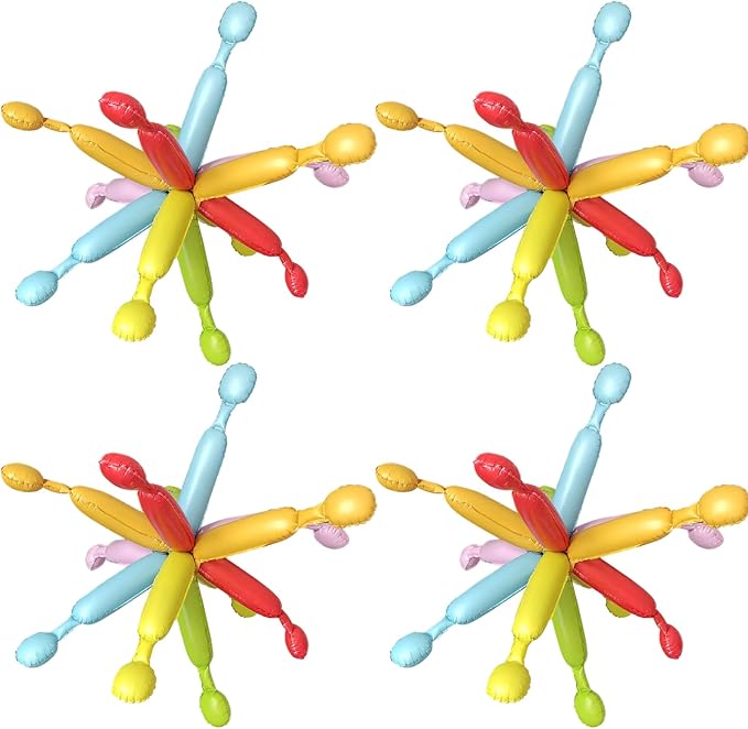 Colorful Explosion Star Balloons Holographic Balloons Star Burst Sparkly by Enimapod