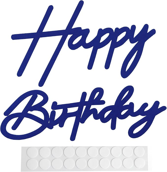 Blue Happy Birthday Sign for Backdrop by CCYXSHOW