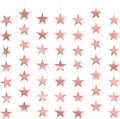Star Garland, Rose Gold Star Garland Banner by ChicQuench