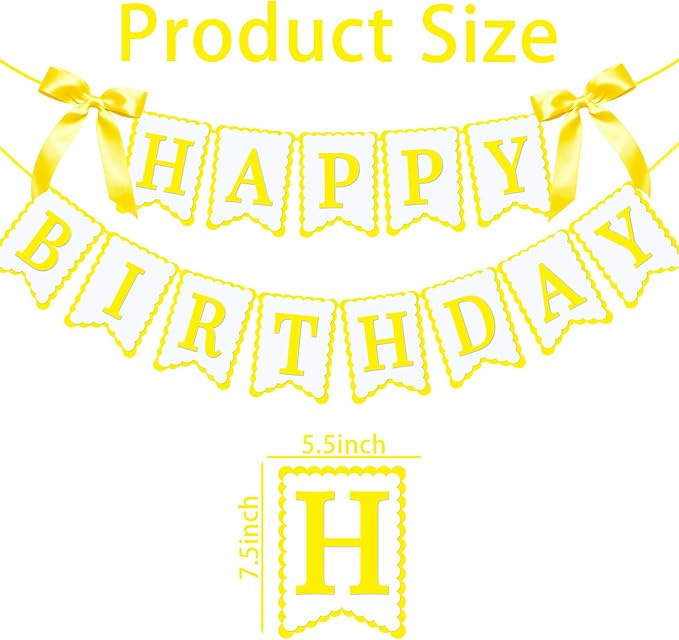 Bow Happy Birthday Banner for Bow Birthday Decorations Bows Garland for Women - Image 2