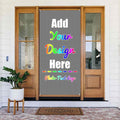 Custom Door Cover Banner, Pictures Text Logo, 35.4x72.8 Inch, Indoor Outdoor by ZOLRITH