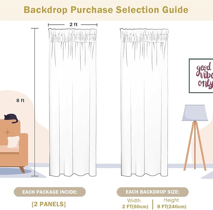 2×8FT-2PCS Black Gold Sequin Backdrop Curtains Panels, Photography Backdrop - Image 6