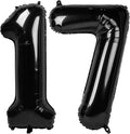 Black Number 17 Balloon 40 Inch by IWERP