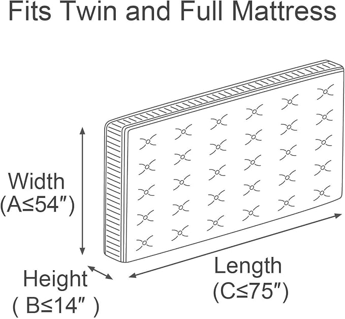ComfortHome Mattress Bag for Moving and Storage, Twin and Full Size, 2 Pack - Image 2