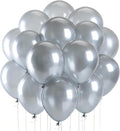 LOLStar Metallic Silver Balloons, 12 inch Latex | Birthday, Engagement by LOLSTAR