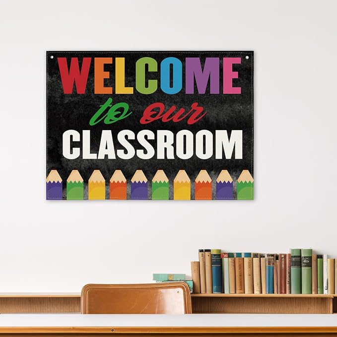 Welcome Decoration for Classroom, Welcome to Our Classroom Banner, Canvas - Image 4