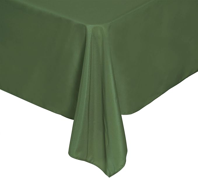 Rectangle Tablecloth 60x120 inch Washable Polyester Fabric Table Cloth for Wedding Party Dining Banquet Decoration（60x120, Willow）