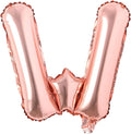16" inch Single Rose Gold Alphabet Letter number Balloons Aluminum Hanging Foil by REIANS