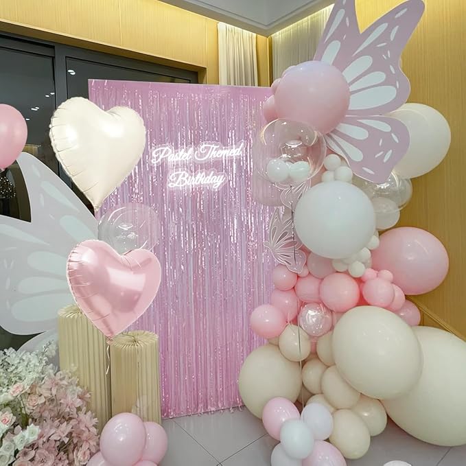 157Pcs Pastel Pink and White Balloons Garland Arch Kit - Image 6