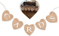 Cards Banner Heart Jute Burlap Banner Jute Garland by dsdistinctivestyle