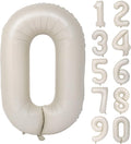 40 In Cream white Number Balloons Helium Foil Mylar Balloon Digital 0 | by Exquisitehighqualitypartydecorationstomeetyoureveryneed%EF%BC%81