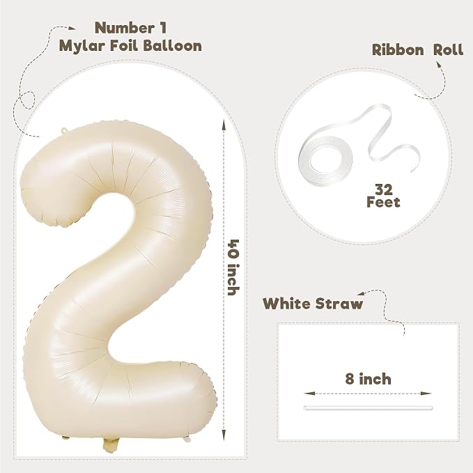 Number Balloons for Birthday Decorations - Image 2
