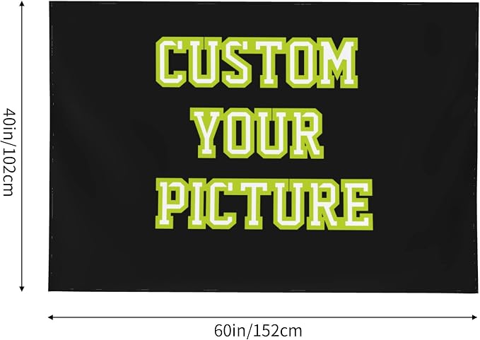 JINJUREN Custom Tapestry Upload Images Personalized Custom Tapestry Customized - Image 2