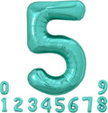 TONIFUL 40 Inch Large Teal Blue Number Balloons, Giant Jumbo Helium Foil Mylar by TONIFUL