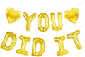 Gold YOU DID IT Congratulations Banner, 16 inch YOU DID IT Letter by Unknown