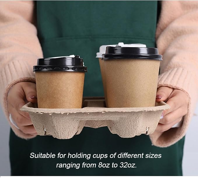 Compostable 4-Cup Drink Carrier - Image 6