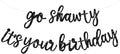 BEISHIDA Glitter Black Pre-Strung Go Shawty It's Your Birthday Banner Decor | by Beishida