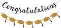 Class of 2026 Graduation Decorations Pre-Strung Glitter Congratulations Banner by Unknown