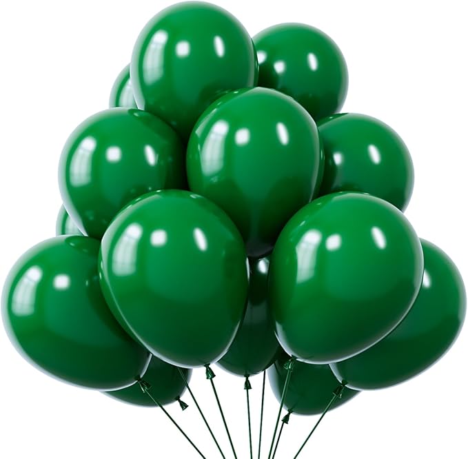 KBZVNAF Dark Green Latex Party Balloons by KBZVNAF