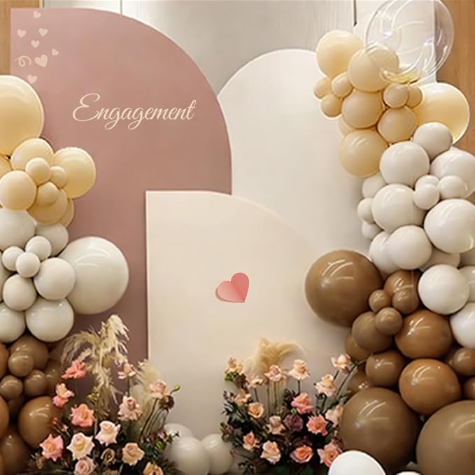Boho Brown Balloon Garland Arch Kit - Image 6