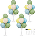 4 Sets Sage Green Dusty Blue Yellow Balloons Stand by ZyloonDecoration