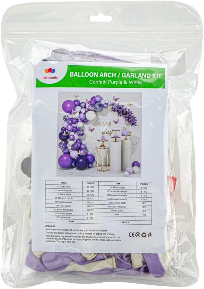 Restaurantware-Balloonify Balloon Garland Set, 1 Party Decoration Kit - Image 2