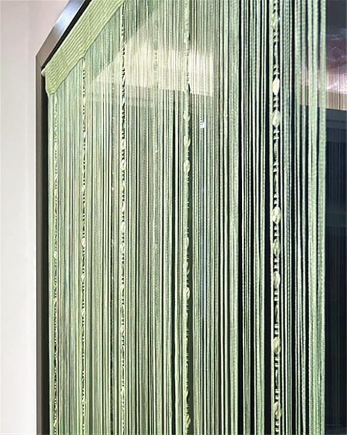 ave split 100cmX200cm Decorative Door String Curtain Beads Wall Panel Fringe - Image 3