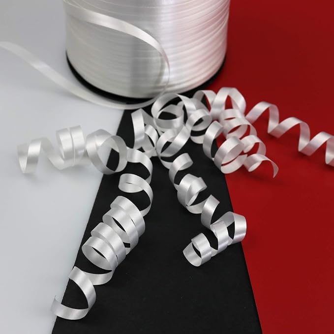 500 Yards White Curling Ribbon – Waterproof Balloon Ribbon - Image 4