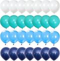 Blue White Balloons, Turquoise Blue White Aqua Balloon by Togvu
