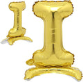RUIANSI 16 Inch Standing Gold Alphabet Letter and Number Balloons Aluminum by RUIANSI