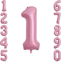 Pearlescent Pink Number 1 Balloon 40 Inch, Shiny Foil by Unknown