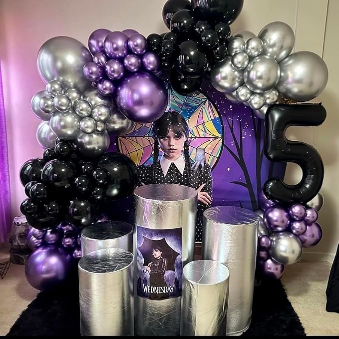 Black Number 9 Balloon 40 Inch, 9th Birthday Party Decorations Men Women | Foil - Image 4