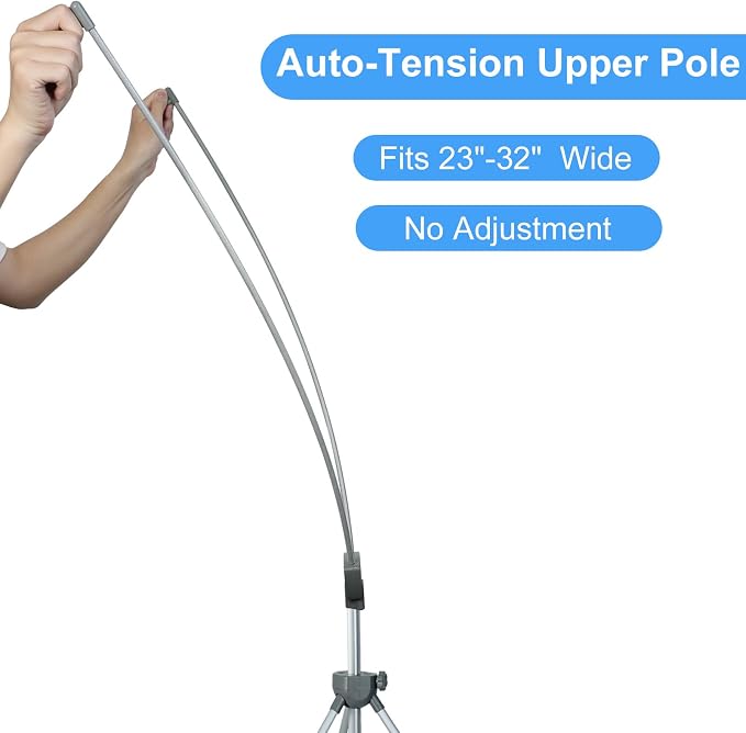 Adjustable X Banner Stand Fits Any Banner Size Width 23" to 32" and Height 63" - Image 5