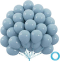 50pcs Matte Dusty Blue Party Balloons, 12 Inch | Slate Blue Latex Helium by Colorfullifefromnowon