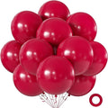 Burgundy Red Balloons 18 Inch 24 Pack Matte Helium Latex Round Balloons by KALOR