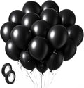 Black Balloons Party Decorations 160 Pack 5 inch Round Halloween Latex Balloons by BOMSI