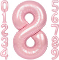SUWEN 40 Inch Pink Large 8 Number Balloons Big Foil Helium Number Balloons 0-9 by SUWEN