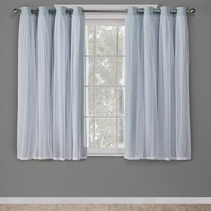 TOWN & COUNTRY LUXE Talia Double Layer Indoor Curtains, Sheer and Room by TOWN+%26+COUNTRY+LUXE
