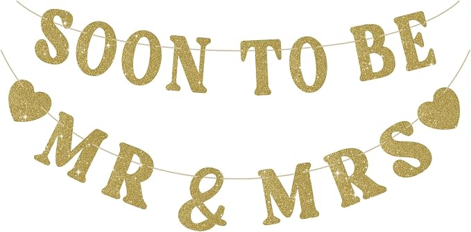 Soon To Be Mr & Mrs Sign Banner by SerpizePaty