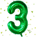 Green Number Balloons, 40 Inch Dark Green Balloon 3.3 Helium Balloon 3rd by Yeodong