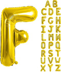 Gold Letter Balloons 40 Inch Large Letter F Balloon Aluminum | Foil Mylar Big by YUNSHANGMO