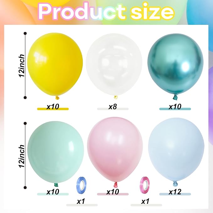 Colorful Cartoon Shark Balloons - Image 2