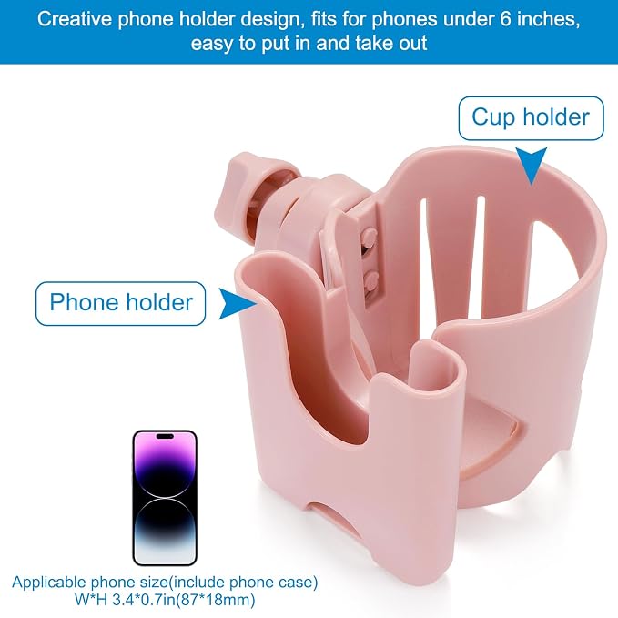 Accmor Stroller Cup Holder, Walker Wheelchair Bike Drinks Holder | Universal - Image 4