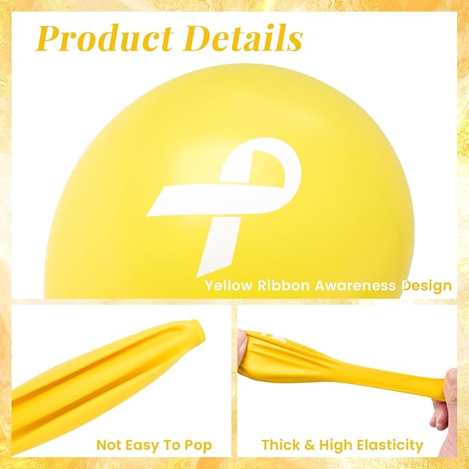 100 Pcs Ribbon Awareness Balloons, 12 Inch Adoptive Parents Decorations - Image 3