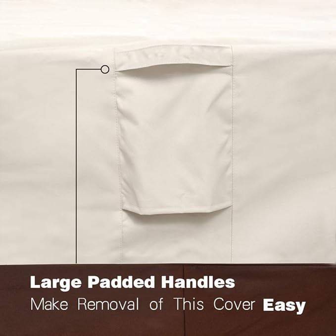 VAILGE 2-Seater Heavy Duty Patio Deep Bench Loveseat Cover, 100% Waterproof - Image 5