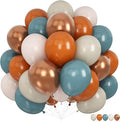 Orange and Blue Balloons, 12 Inch Burnt Orange Dusty Blue Copper Balloon | by KAINSY