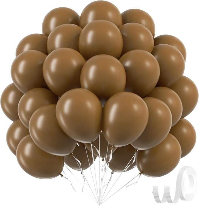 Brown Balloons 12 inch, Baby Shower, Anniversary Party Decorations by Awenztech