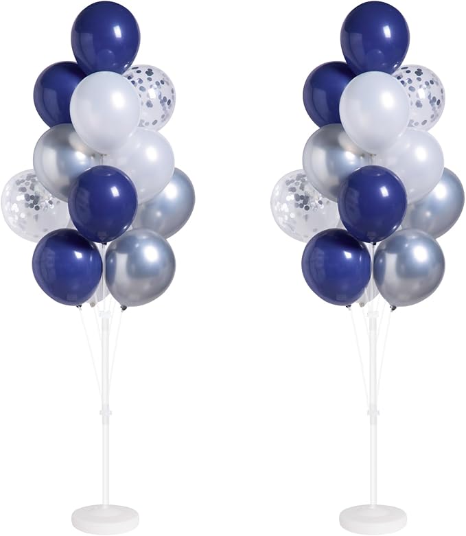 Blue Balloon Column Kit Set of 2 by IMISNO